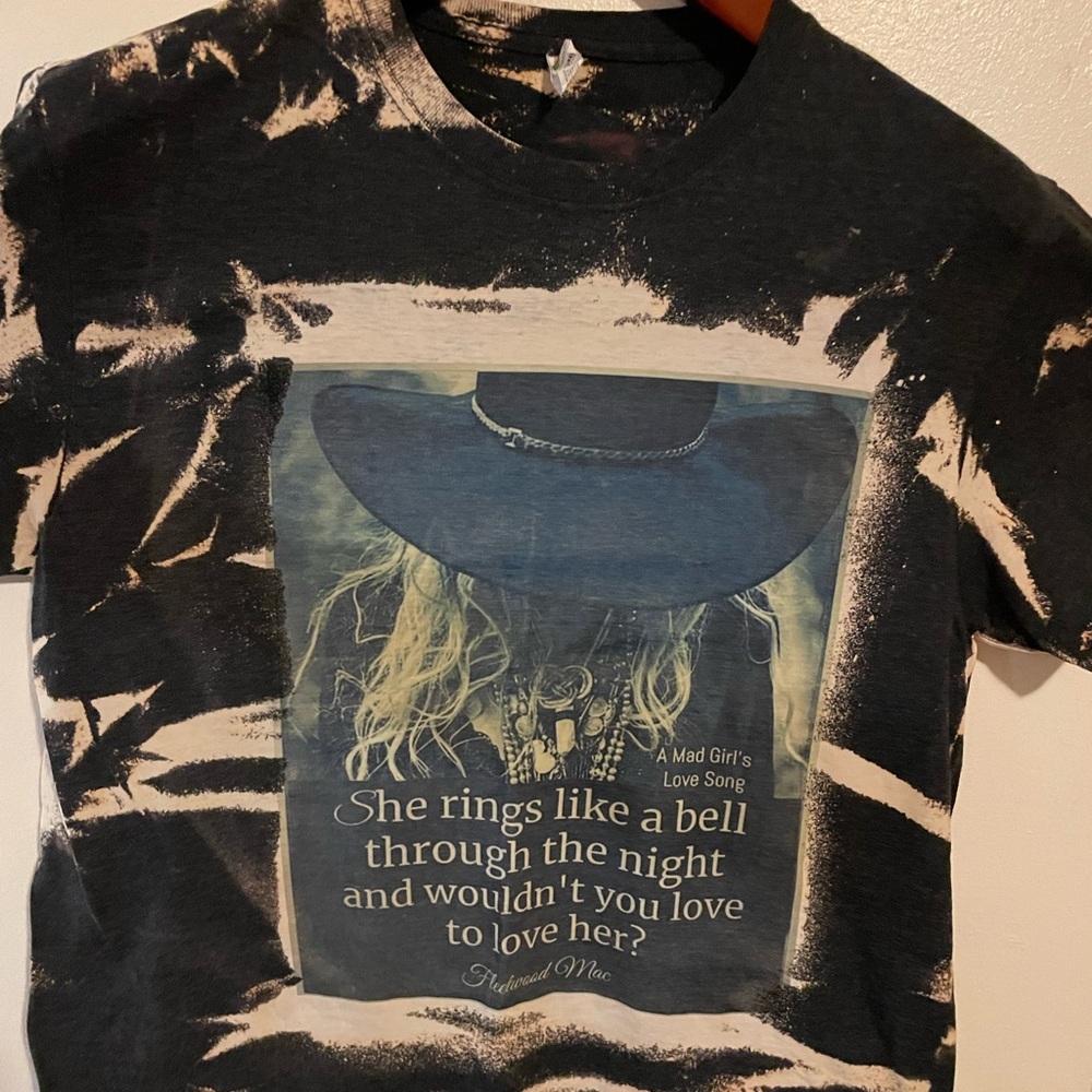 Tye dyed Fleetwood Mac lyric tee